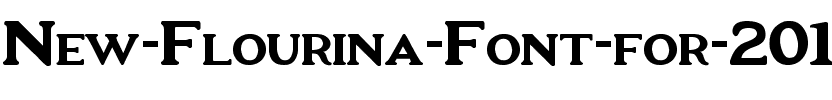 New Flourina Font for 2014 Normal.ttf