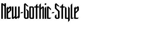 New Gothic Style Regular.ttf