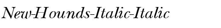New Hounds Italic Italic.ttf