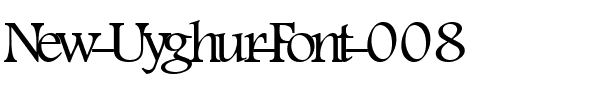 New Uyghur Font 008 Regular.ttf
