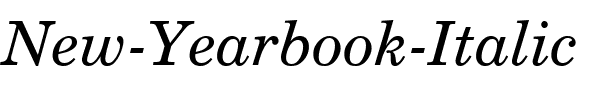 New Yearbook Italic.ttf