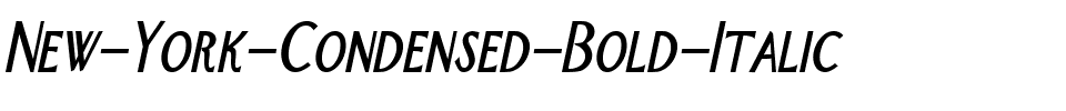 New-York-Condensed Bold Italic.ttf