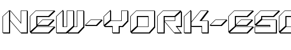New York Escape 3D Regular.ttf
