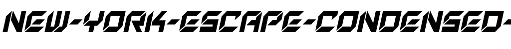 New York Escape Condensed Italic Condensed Italic.ttf