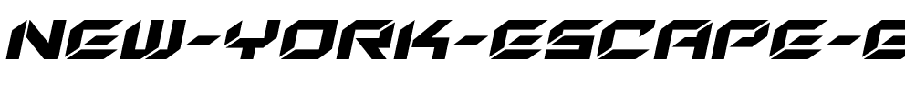 New York Escape Expanded Italic Expanded Italic.ttf