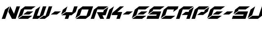 New York Escape Super-Italic Italic.ttf