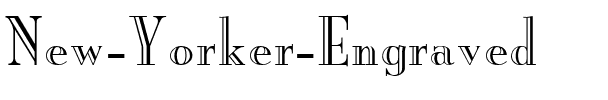 New Yorker Engraved Regular.ttf