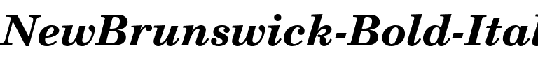 NewBrunswick Bold Italic.ttf