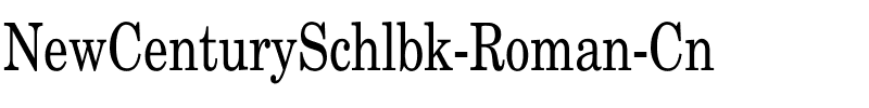 NewCenturySchlbk-Roman Cn Regular.ttf