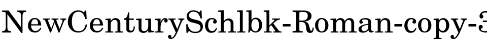NewCenturySchlbk-Roman Regular.ttf