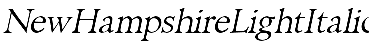 NewHampshireLight Italic.ttf