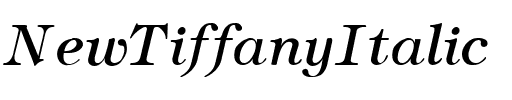 NewTiffany Italic.ttf