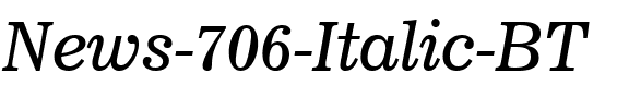 News706 BT Italic.ttf