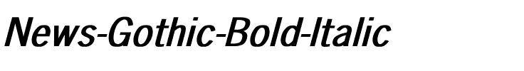 News-Gothic Bold Italic.ttf