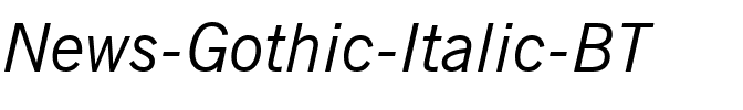 NewsGoth BT Italic.ttf