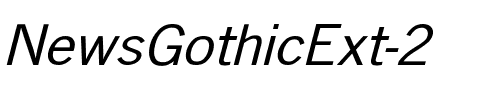 NewsGothicExt 2 Regular.ttf
