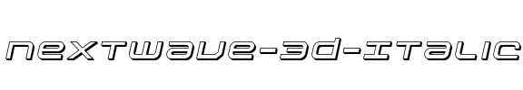 Nextwave 3D Italic Italic.ttf