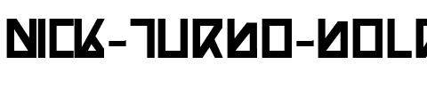 Nick Turbo Bold Bold.ttf