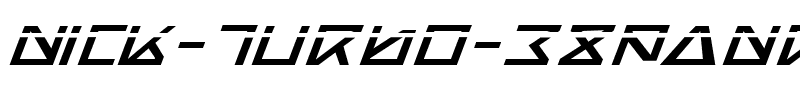 Nick Turbo Expanded ItLas Expanded ItLas.ttf