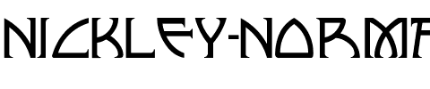 Nickley-NormalA Regular.ttf