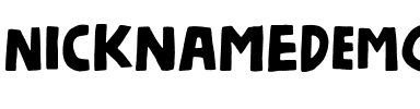 Nickname DEMO Regular.otf
