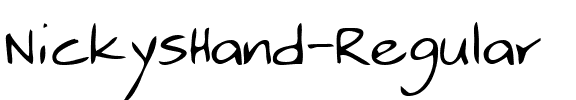 NickysHand Regular.ttf