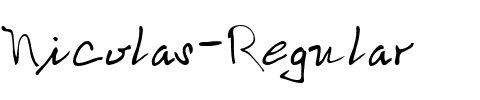 Nicolas Regular.ttf