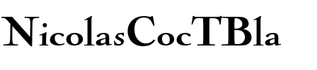 NicolasCocTBla Regular.ttf