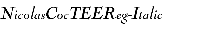 NicolasCocTEEReg Italic.ttf