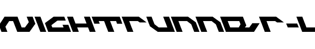 Nightrunner Leftalic Leftalic.ttf