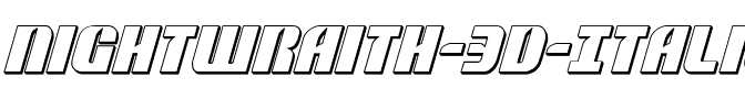 Nightwraith 3D Italic Italic.ttf