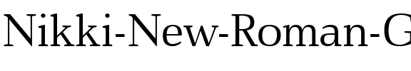 Nikki New Roman GD Normal.ttf