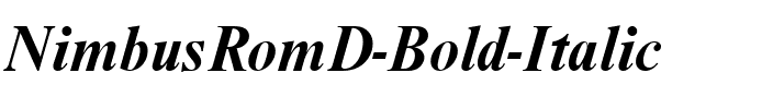 NimbusRomD Bold Italic.ttf
