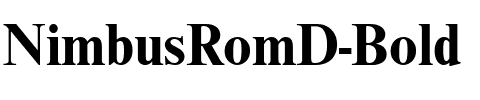 NimbusRomD Bold.ttf