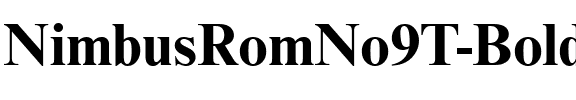NimbusRomNo9T Bold.ttf