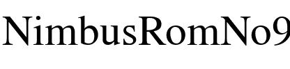 NimbusRomNo9T Regular.ttf