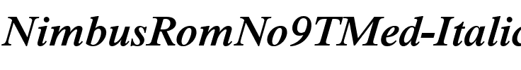 NimbusRomNo9TMed Italic.ttf