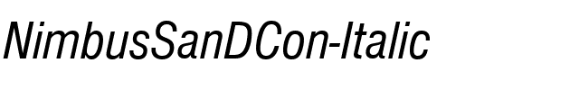 NimbusSanDCon Italic.ttf