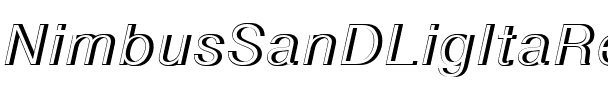 NimbusSanDLigItaRe1 Regular.ttf