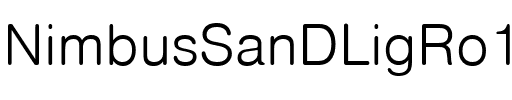 NimbusSanDLigRo1 Regular.ttf
