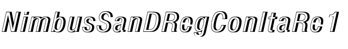 NimbusSanDRegConItaRe1 Regular.ttf