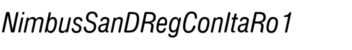 NimbusSanDRegConItaRo1 Regular.ttf