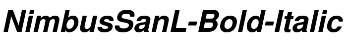 NimbusSanL Bold Italic.ttf