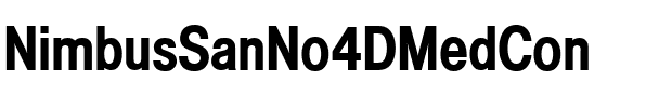 NimbusSanNo4DMedCon Regular.ttf