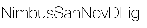 NimbusSanNovDLig Regular.ttf
