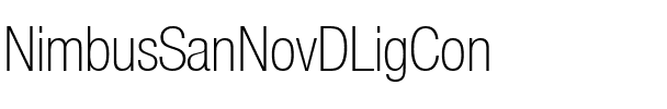 NimbusSanNovDLigCon Regular.ttf