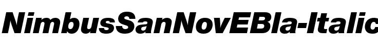 NimbusSanNovEBla Italic.ttf