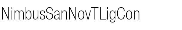 NimbusSanNovTLigCon Regular.ttf