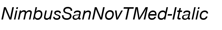 NimbusSanNovTMed Italic.ttf