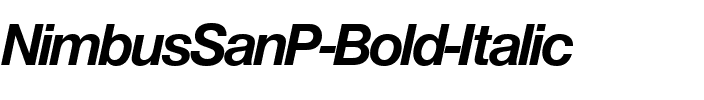 NimbusSanP Bold Italic.ttf